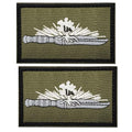 Israeli Golan Warriors Brigade Embroidered Patches, Set of 2 - color: color_d