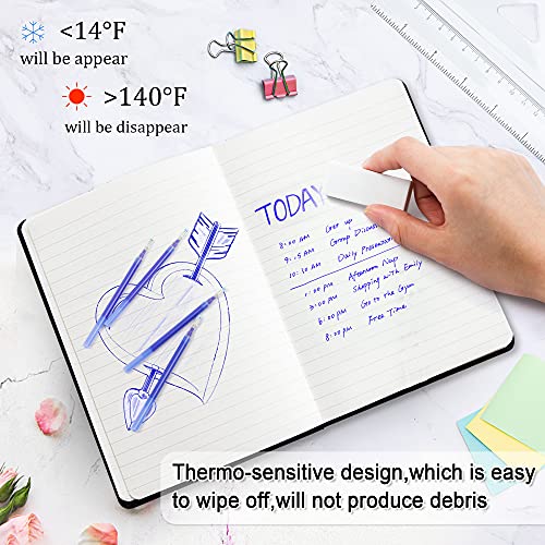 Vanstek 12 Blue Erasable Gel Pen Refills, Gel Ink Refills Compatible with Erasable Pens, Fine Point 0.7 mm, Perfect for Writing Planner & Crossword Puzzles - color: 12 Pack Blue Refills