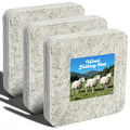 Nicunom 3 Pack Needle Felting Mat, Natural Wool Needle Felting Pad, 6x6x1 inch Felting Block for DIY Craft Felting Wool Projects, Thick and Firm