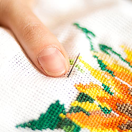 Caydo 6 Pieces Aida Cloth 14 Count White, 12x18 Inch for Cross Stitch - color: White