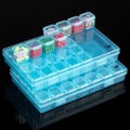 Mr. Pen- Bead Storage Containers, 28 Grids, 2 Pack, Transparent Blue - color: Transparent Blue, size: 2 Pack-56 Pcs(6.8"x4.4"x1")
