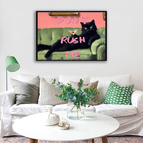 Lzyueyuan Cat Stamped Cross Stitch Kits for Adults Beginner, AbstractCross Stitch Ornament Kits Counted Embroidery Needlepoint Kits Home Decor 15.7 X 11.8 inch - color: Cross Stitch-1029-4
