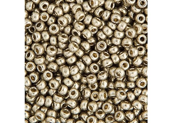 Miyuki Seed Bead 11/0 APX.22g - Galvanized Duracoat Lt.Pewter Japanese Glass Seed Beads - color: Lt.Pewter
