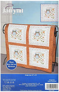 Janlynn Stamped Cross Stitch Quilt, Block Owl