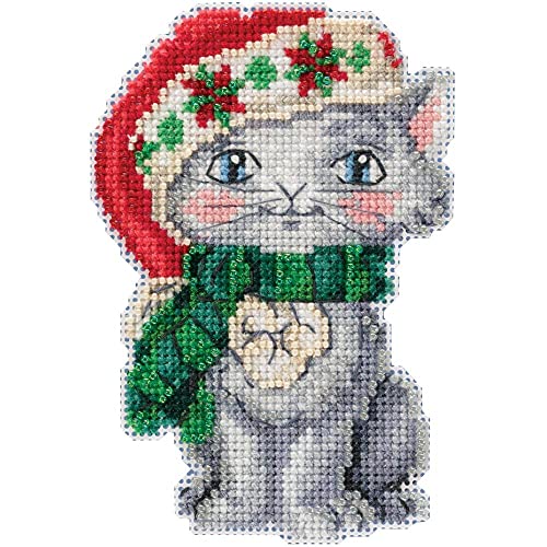 Kitty Counted Cross Stitch Ornament Kit Mill Hill 2019 Jim Shore JS201912
