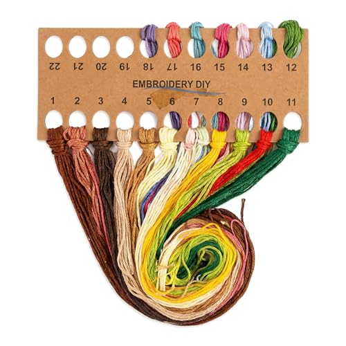 WaFtesh Embroidery Kits for Beginners Adult, DIY Hand Embroidery Cross Stitch Starter Set with Pattern, 3D Rabbit Needlepoint & Cross Stitch 7.9 Inch Hoop Threads, Needles, Instruction - color: Bunny-1