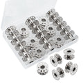 Metal Class 15 Sewing Machine Bobbins, 28 PCS, Universal Replacement Parts