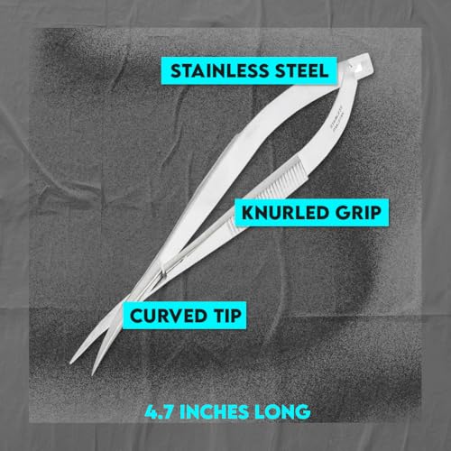 SE 4-1/2" Curved Iris Scissors with Spring - SP46C