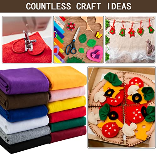 HaoFeijh Felt Fabric 36 * 36 Inch Wide 1.6mm,Fabric Sheets Soft Woven Acrylic Craft Fabric for DIY Craft Work Sewing Patchwork,Craft Felt - color: Light Brown, size: 1
