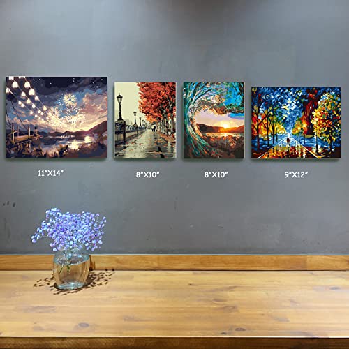2 Pack 11"x 14" DIY Wood Canvas Stretcher Bars,Removable Canvas Frames Kit-Easy to Assemble,Wooden Frames Kit for Oil Painting,Diamond Painting,Canvas Painting and Needle Arts Supplies - color: 11"X14"