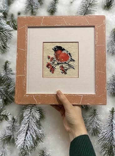 RIOLIS 2132 Winter Guest Counted Cross Stitch Kit 4 x 4 in - style: Winter Guest 2132
