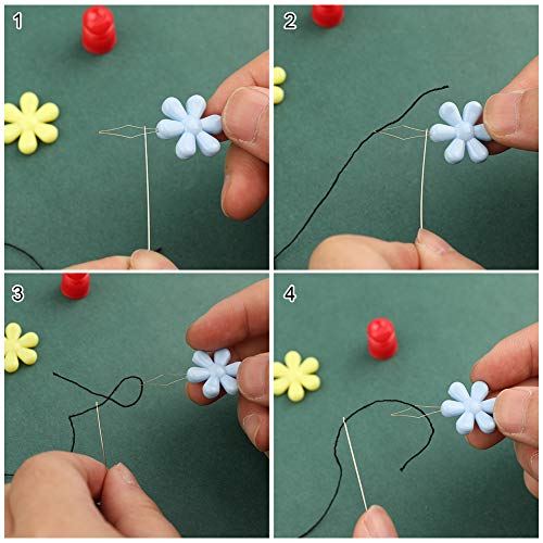 Lunarm Beading Needles, 50pcs Beading Needles for Jewelry Making