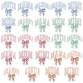 24 Pcs Bows Bows DTF Transfers Ready to Press - style: Bow