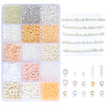 Off White Seed Beads for Jewelry Making Glass Bugle Beads for DIY Craft - color: Off-White