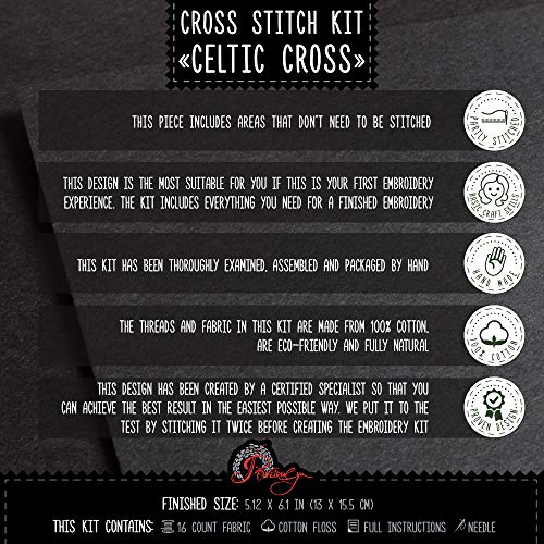 Povitrulya Counted Cross Stitch Kit 'Celtic Cross'