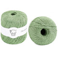 2PCS Metallic Crochet Thread Yarn for Crocheting,Lurex Thread Round Band Yarn with Sparkle Shine for Clothes, Car Charm, Keychain Charm(Light Green) - color: 04