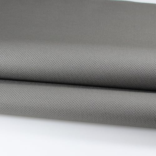 59" x 1 Yard 14ct Counted Cotton Aida Cloth Cross Stitch Fabric (Dark Grey) - color: Dark Grey
