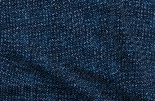 Spoonflower Fabric Sashiko Japanese Traditional on Petal Signature Cotton - size: Yard