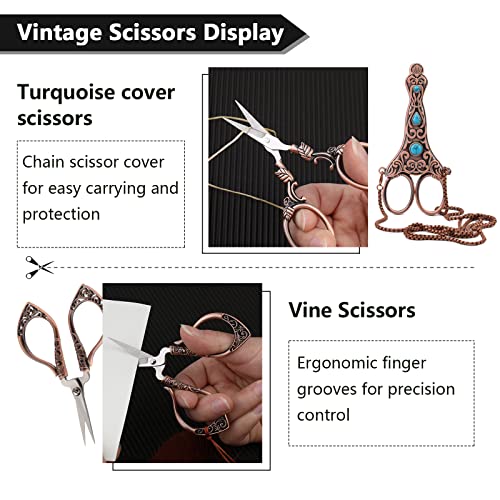 Wonvoc Embroidery Scissor Kit, Vintage Embroidery Scissors Set