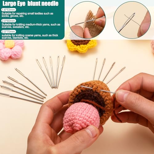Bupete 40 Pcs Yarn Needles, Darning Needles Tapestry Needles for Yarn - color: Colorful 40 PCS