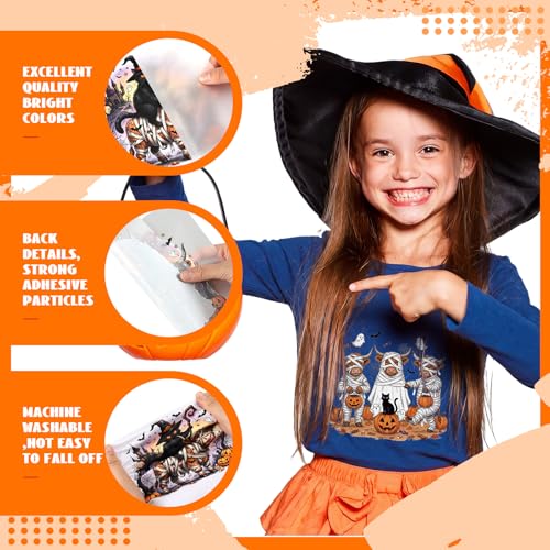 Tellingyou 36 Sheet Halloween Iron on Transfer Highland Cow Dtf for T Shirt - style: Halloween