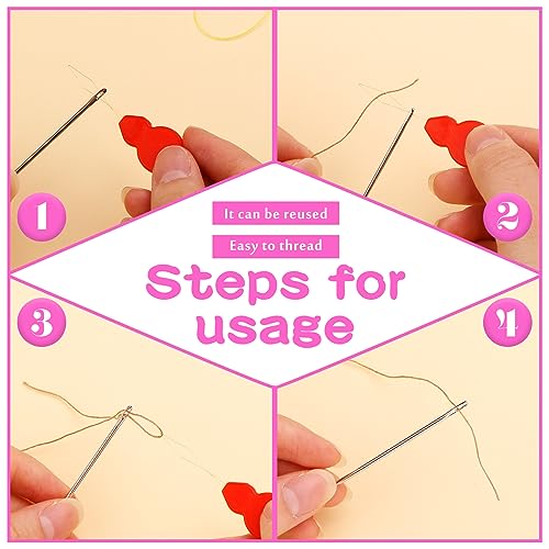 Fedmut Needle Threaders for Hand Sewing Embroidery Needle Threader Tool 20pcs for Hand Sewing, Sewing Machine, DIY Craft Project - color: 20pcs