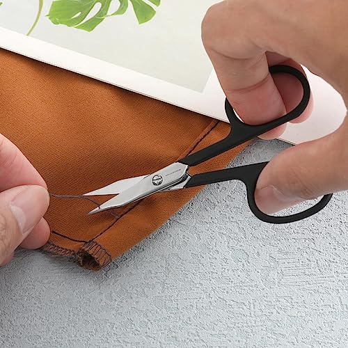 HALO FORGE Small Embroidery Scissors Sharp Straight Tip 3.5 Inch Black - style: 3.5" thread scissors