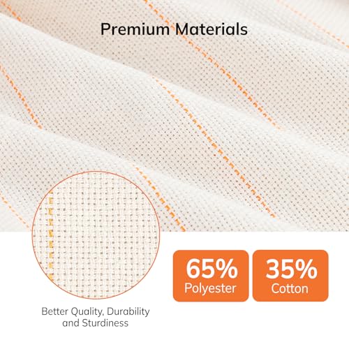 Pllieay 40" x 40" Large Overlocking Primary Tufting Cloth, Monks Cloth - size: 1pcs 40x40 inch
