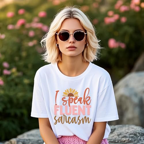 Dazoratix Funny Sarcastic Iron on Transfers - 20 Sheets Boho Sarcasm Ready to Press Black Humor Heat Transfer Clothing Patches Appliques Decals T-Shirts Women DIY Crafts Clothes Pillow Bag Decorations - style: Funny Sarcastic