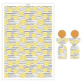 Polymer Clay Transfer Paper, 10 Pcs Lemon Pattern Shape Water Soluble Transfer Sheet for Polymer Clay Earrings Jewelry Making Disposable Stickers DIY Crafts 5.82X3.93 inch - color: Lemon