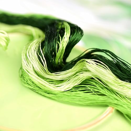 Natural Silk Thread – 7 Colors, 110m Each, Handmade Silk Embroidery Floss for Hand Embroidery, Cross-Stitch, Needlework Projects(04) - color: 04