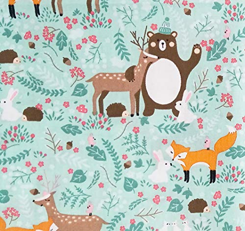 8 pcs/lot Fat Quarter Fabric Bundles 100% Cotton 19.69'' x 19.69'' (50 x 50cm) Quilting Cotton Craft Fabric Pre-Cut Squares Sheets for Patchwork Sewing Quilting Crafting, Forest Pattern. - color: M-3