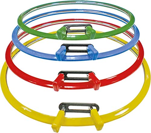 Nurge Premium Quality, Metal Spring Tension Embroidery Hoops, Cross Stich Hoop, Darning Hoops, Embroidery Tension Shed (Blue, Siz Mix) - color: Blue, size: Mix Sizes