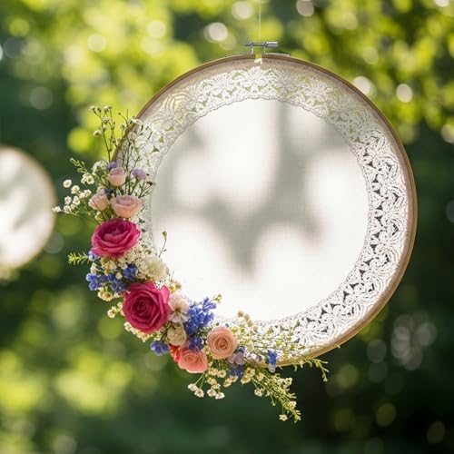 Caydo 3 Pieces Embroidery Hoop with Metal Screw Tool, 6 Inch - style: 6 INCH