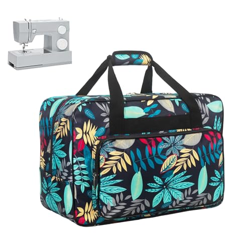 Sewing Machine Carrying Case，Sewing Machine Carrying Case Tote Bag，Universal Tote Storage Bag with Pockets and Handles, Suitable for Most Standard Singer, Janome (Blue) - color: Blue