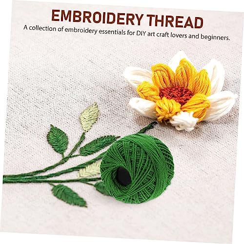 STOBOK 16 Rolls Cross Stitch Thread Crochet Thread Multi-Function Embroidery Bracelet DIY Embroidery Kit Embroideries Making Crafts Cotton Sewing Machine