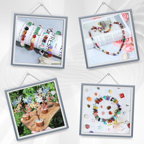 Assorted Natural Stone Beads for Jewelry Making - Mixed Bulk Semi Precious Gemstone Crystal Beads for Crafts Bracelets Earrings Necklace (0.25 Pounds)