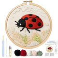 AohaiNova Punch Needle Kit for Adult Beginners,Punch Needling Set Insect - color: 04-Insect