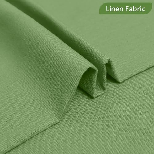 Linen Fabric | Natural Linen Cloth | Embroidery, Sewing | Soft, Breathable | 59" Wide | 50% Linen, 50% Rayon | Hemp, Jute, Needlework, Lining(1Y, Sand) - color: Sand, size: 1 Yard