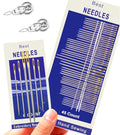 Premium Large Eye Sewing Needles,13 Size Sharp Needles for Hand Sewing,Embroidery,Quilting,Stitching,Repair - Stainless Steel Leather Thread Needle,Yarn Sewing Tapestry Needles with Threader - color: 51 Pack