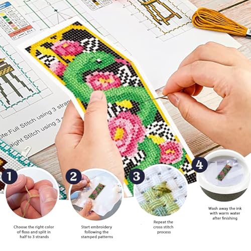 ORIGACH 6 Pack Mythical Dragon & Phoenix Cross Stitch Kit - style: Chinese Mythical Creatures