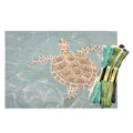 Howie's Needlepoint Animal Needlepoint Kits, 13CT Printed Embroidery Pattern Starter Kits, Stamped Patterns Canvas Kits(Swimming Sea Turtle,8x12inch) - color: Swimming Sea Turtle