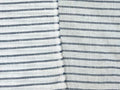 100% Linen Fabric – Lightweight Prewashed – Horizontal Stripe Patterns – Precut Style – Soft & Breathable – 52” Width – by The Linen Lab (Navy 4597, 3 Yard pre Cut) - color: Navy 4597, size: 3 yard pre cut