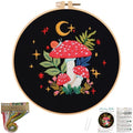 Nuberlic Mushroom Embroidery Kits for Beginner Adults - color: Kit 3