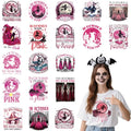 Halloween DTF Transfers Ready to Press, Iron on Decals for T-Shirts - color: Pink Halloween122