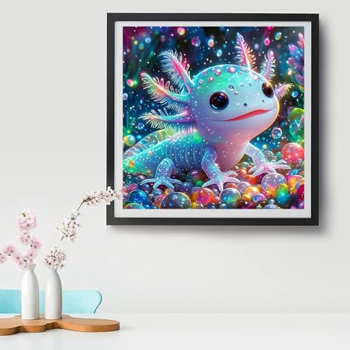Tiwabb Salamander Stamped Cross Stitch Kits for Adults Beginners - color: Salamander