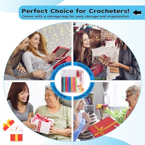 Mayboos 9 Sizes Crochet Hook Set 2.0mm~6.0mm 34 Pack Crochet Hooks - size: 9 Sizes