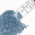 Miyuki Delica Seed Beads - color: DB1762 - Sparkle Sky Blue Lined Crystal AB