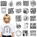 Dazaoratix Sarcastic Iron on Transfers - 20 Sheets Funny Sarcasm DTF Ready to Press Black Humor Heat Patches Stickers Vinyl Designs Decal for T Shirts Women Adult Clothes DIY Craft Clothing Decoration - style: Sarcastic
