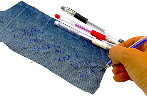 Madam Sew Heat Erasable Fabric Marking Pens for Sewing and Quilting | Fabric Markers for Sewing, Embroidery, Dressmaking with 4 Pens + 4 Refills | 8-Piece Set No Ghost Lines, Disappearing Ink - color: Assorted - 4 Pack